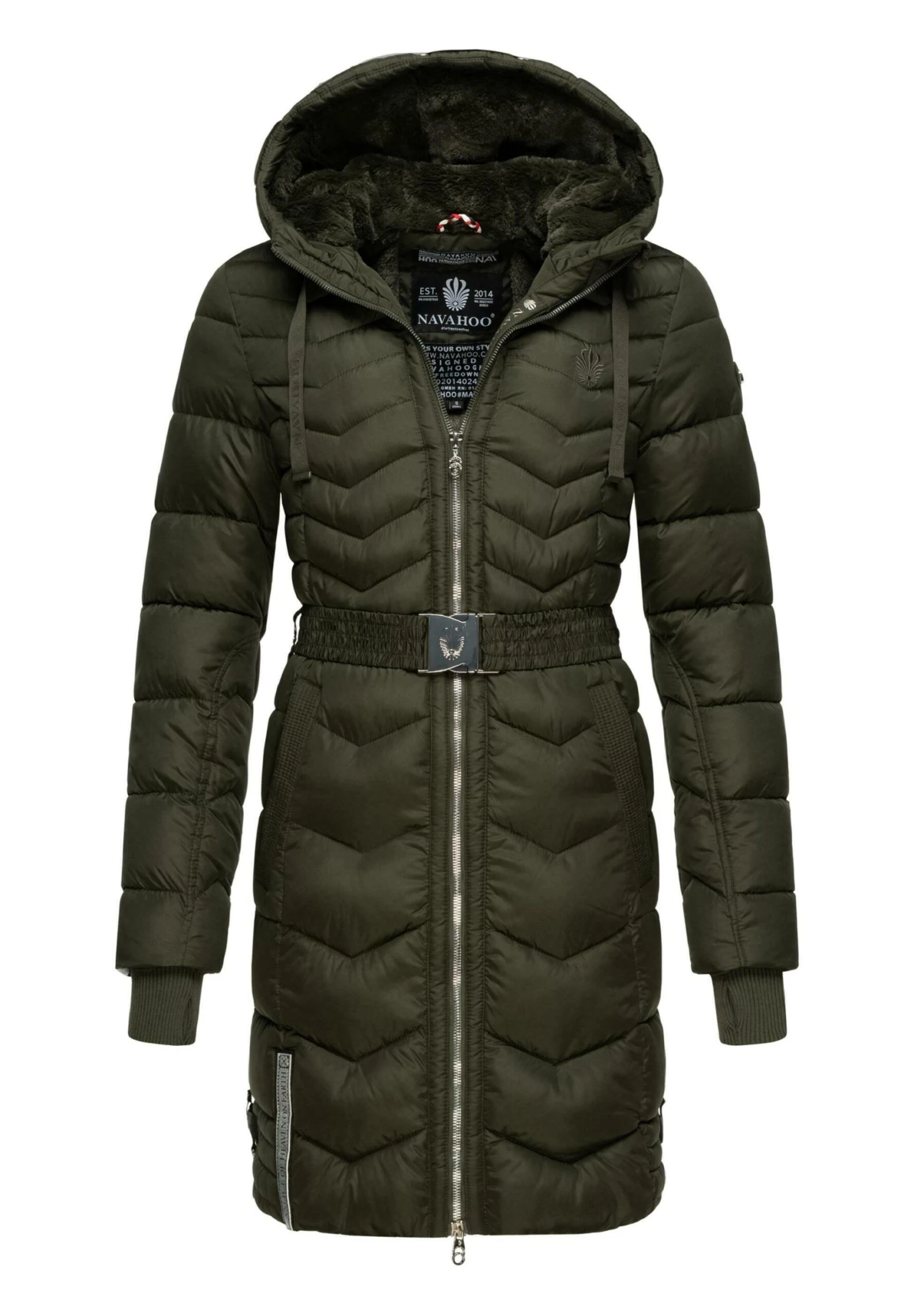 Navahoo Winterjas - Olive 4 Navahoo Winterjas - Olive - Afbeelding 4