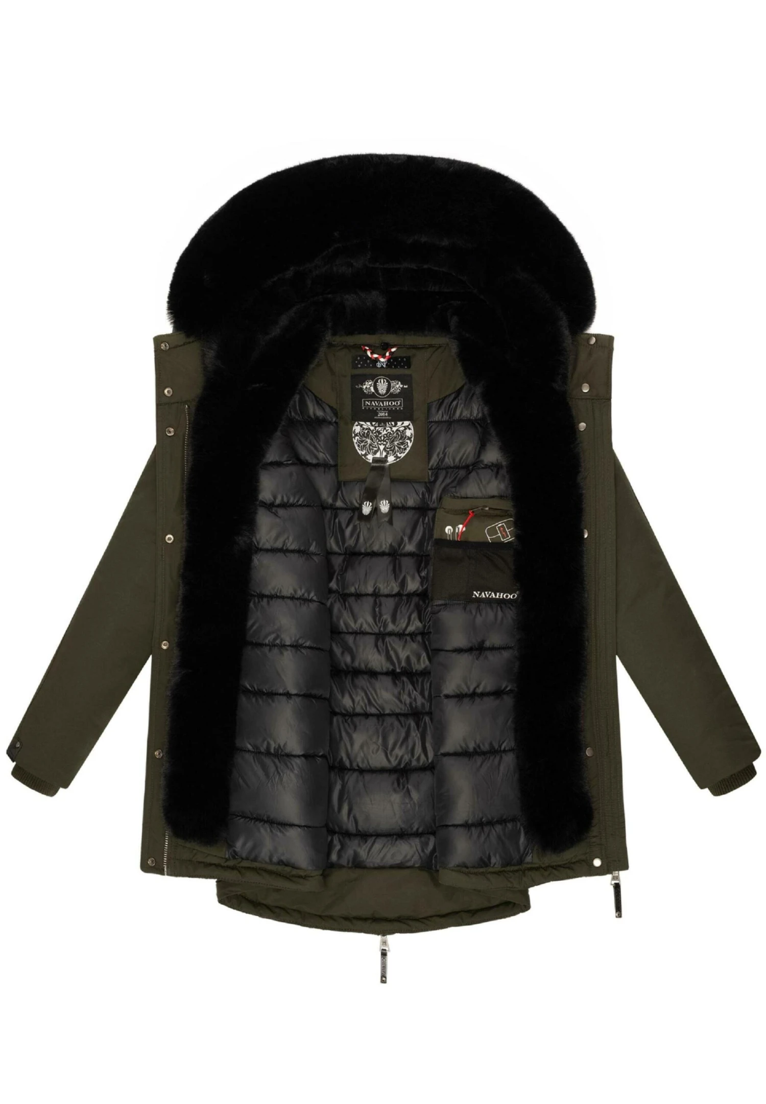 Navahoo Sweety Deluxe - Winterjas - Dark Olive 4 Navahoo Sweety Deluxe - Winterjas - Dark Olive - Afbeelding 4
