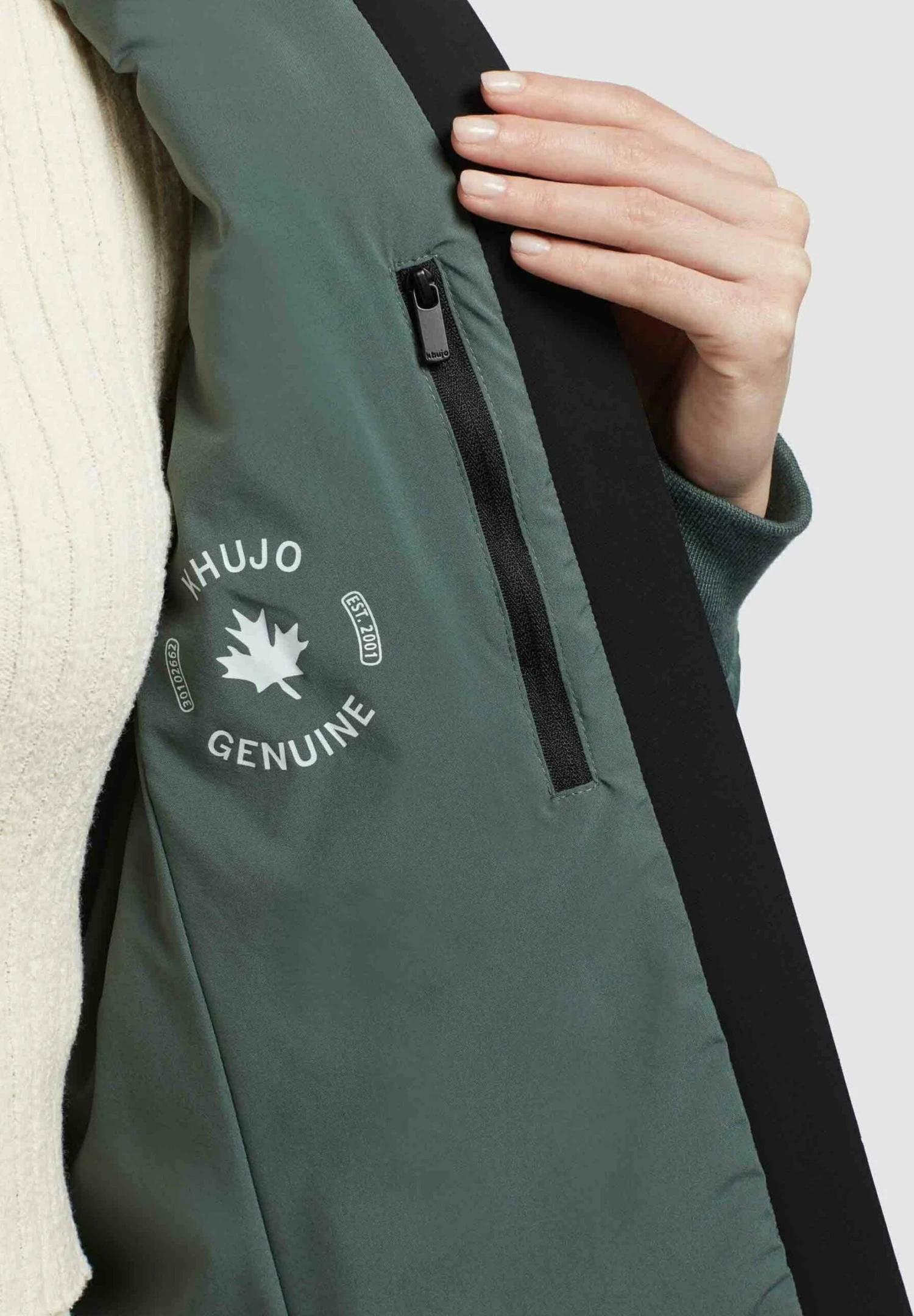 Khujo Maude Matt - Jas - Kupfergrün 6 Khujo Maude Matt - Jas - Kupfergrün - Afbeelding 6