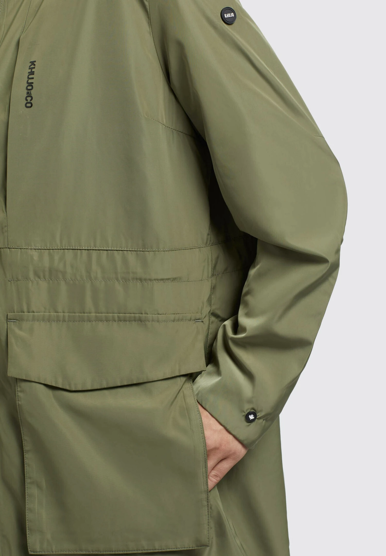 Khujo Mantel Ging - Halflange Jas - Olivgrün 6 Khujo Mantel Ging - Halflange Jas - Olivgrün - Afbeelding 6