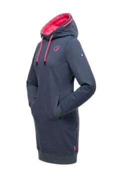 Navahoo Jurk - Dusty Blue Melange -Winterjas Winkel 09f16cb43bea47968736d91c2ebe6abb