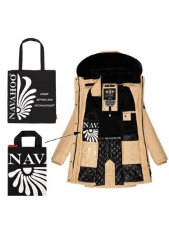 Navahoo Tiniis - Winterjas - Beige -Winterjas Winkel 1512d3647e894edbb72c7ace8b7b9753