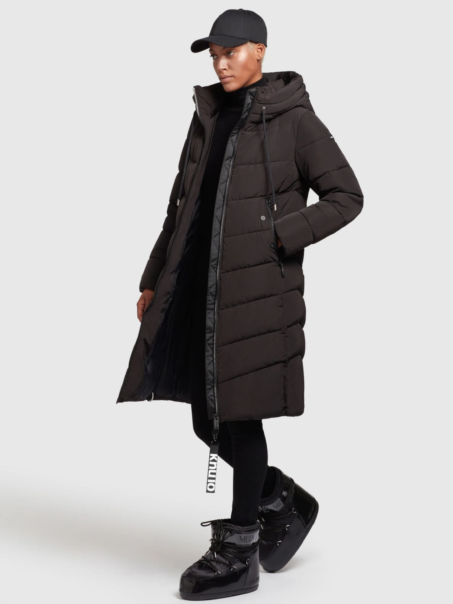 Khujo Wintermantels Wintermantel Ayleena Dames Zwart 3 Khujo Wintermantels Wintermantel Ayleena Dames Zwart - Afbeelding 3