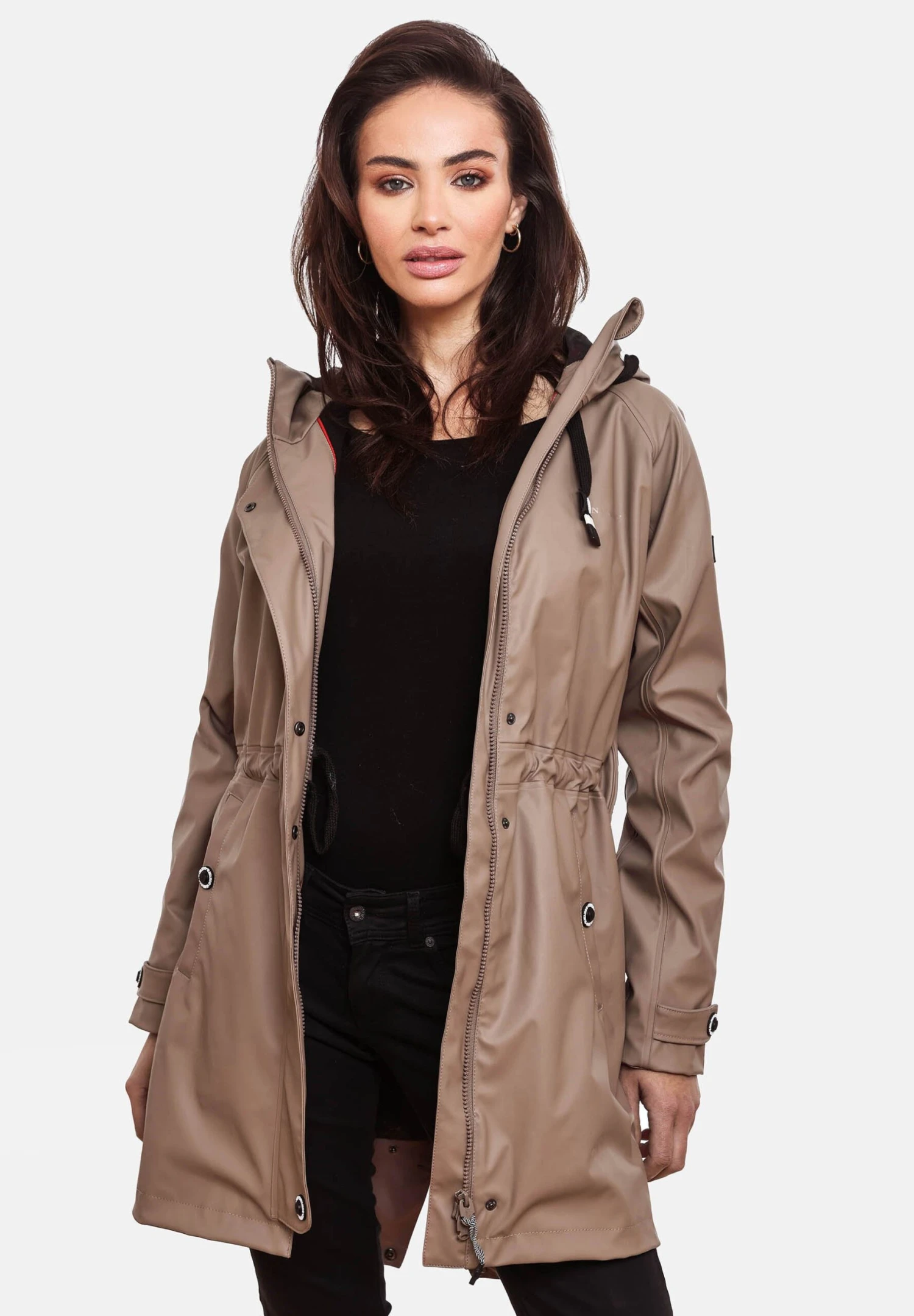 Navahoo Rainy Flower - Parka - Taupe 4 Navahoo Rainy Flower - Parka - Taupe - Afbeelding 4