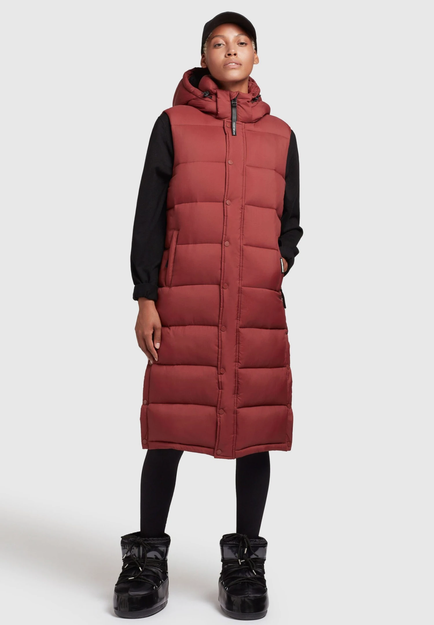 Khujo Magneta Matt - Bodywarmer - Rostrot 2 Khujo Magneta Matt - Bodywarmer - Rostrot - Afbeelding 2