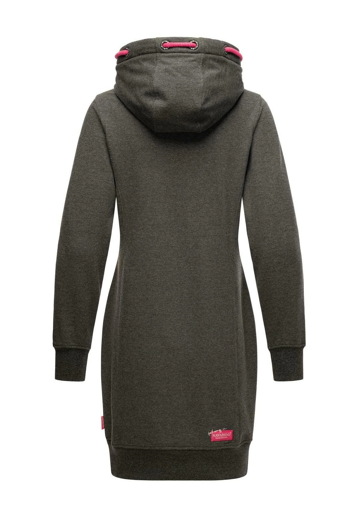 Navahoo Jurk - Dark Grey Melange 5 Navahoo Jurk - Dark Grey Melange - Afbeelding 5