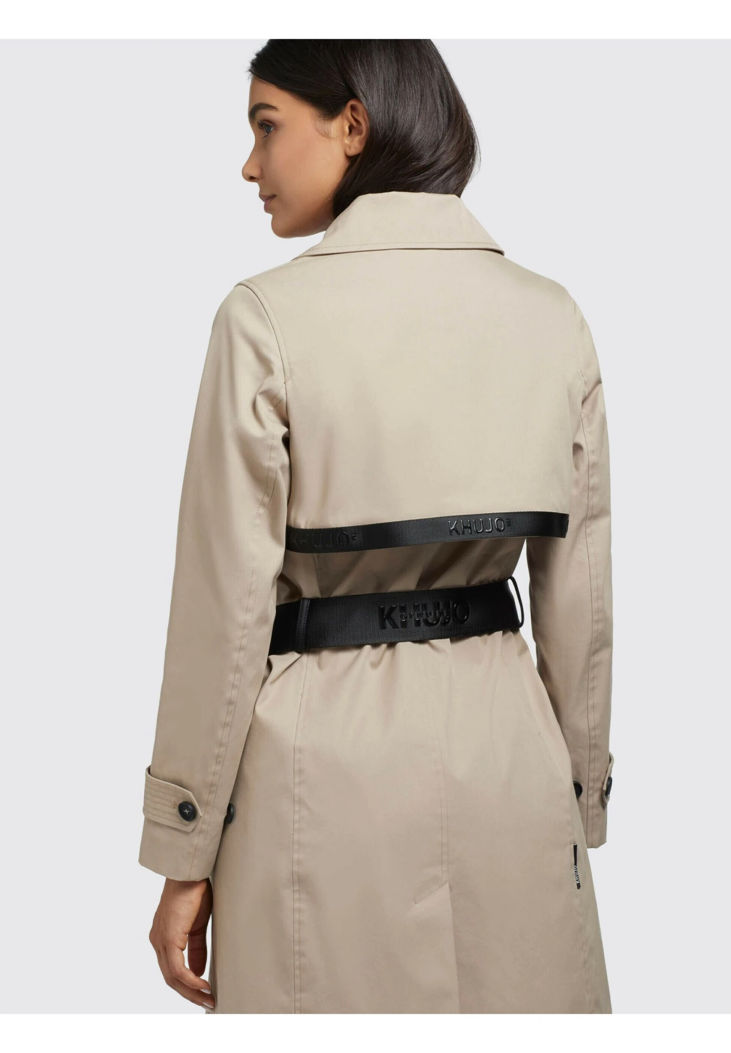 Khujo Trenchcoat - Beige 5 Khujo Trenchcoat - Beige - Afbeelding 5