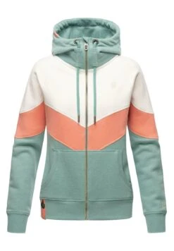 Navahoo Sweater Met Rits - Dusty Mint Melange -Winterjas Winkel 38480e62cbbb417a800fb149fd00449a
