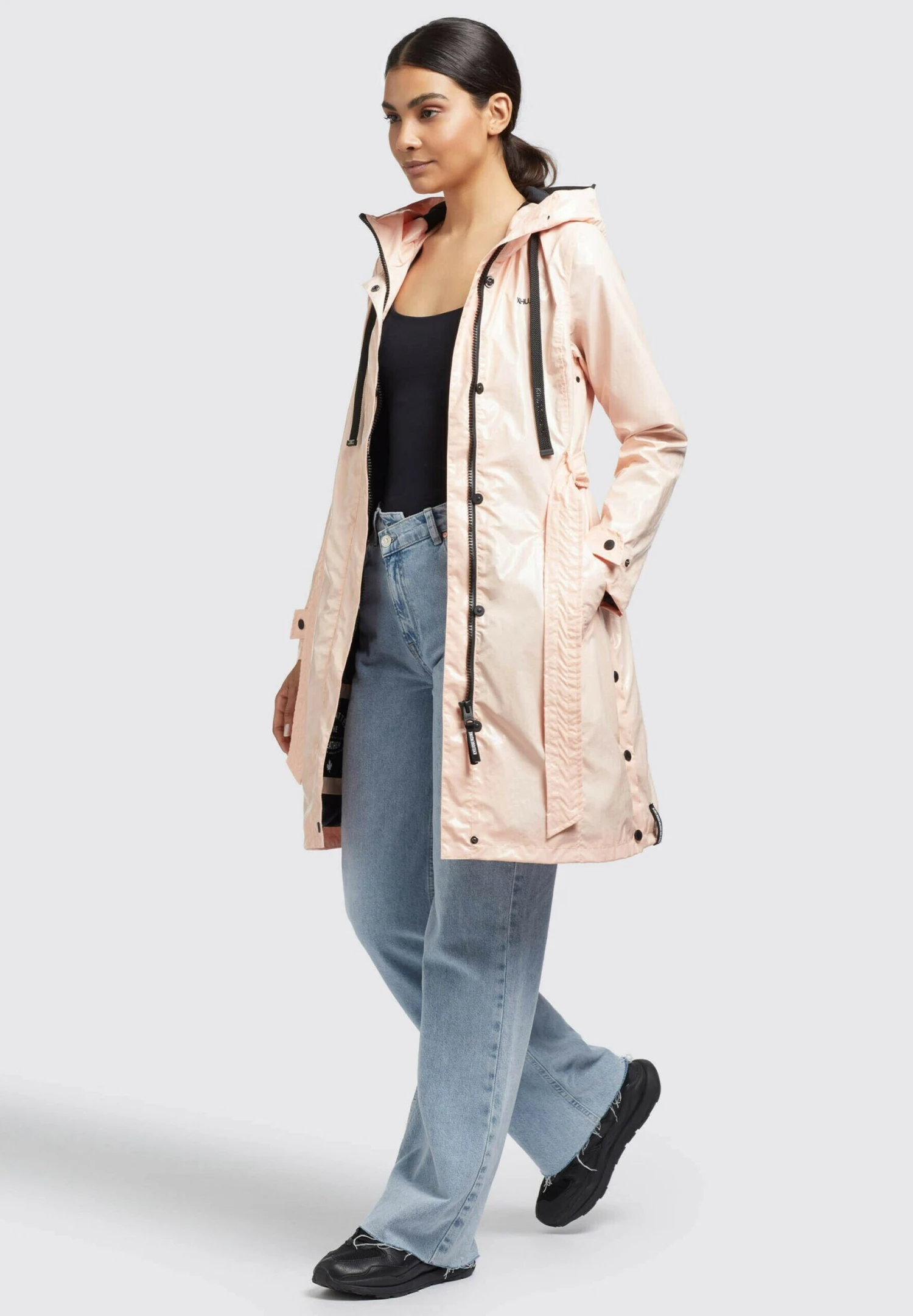 Khujo Alecia - Trenchcoat - Apricot 4 Khujo Alecia - Trenchcoat - Apricot - Afbeelding 4