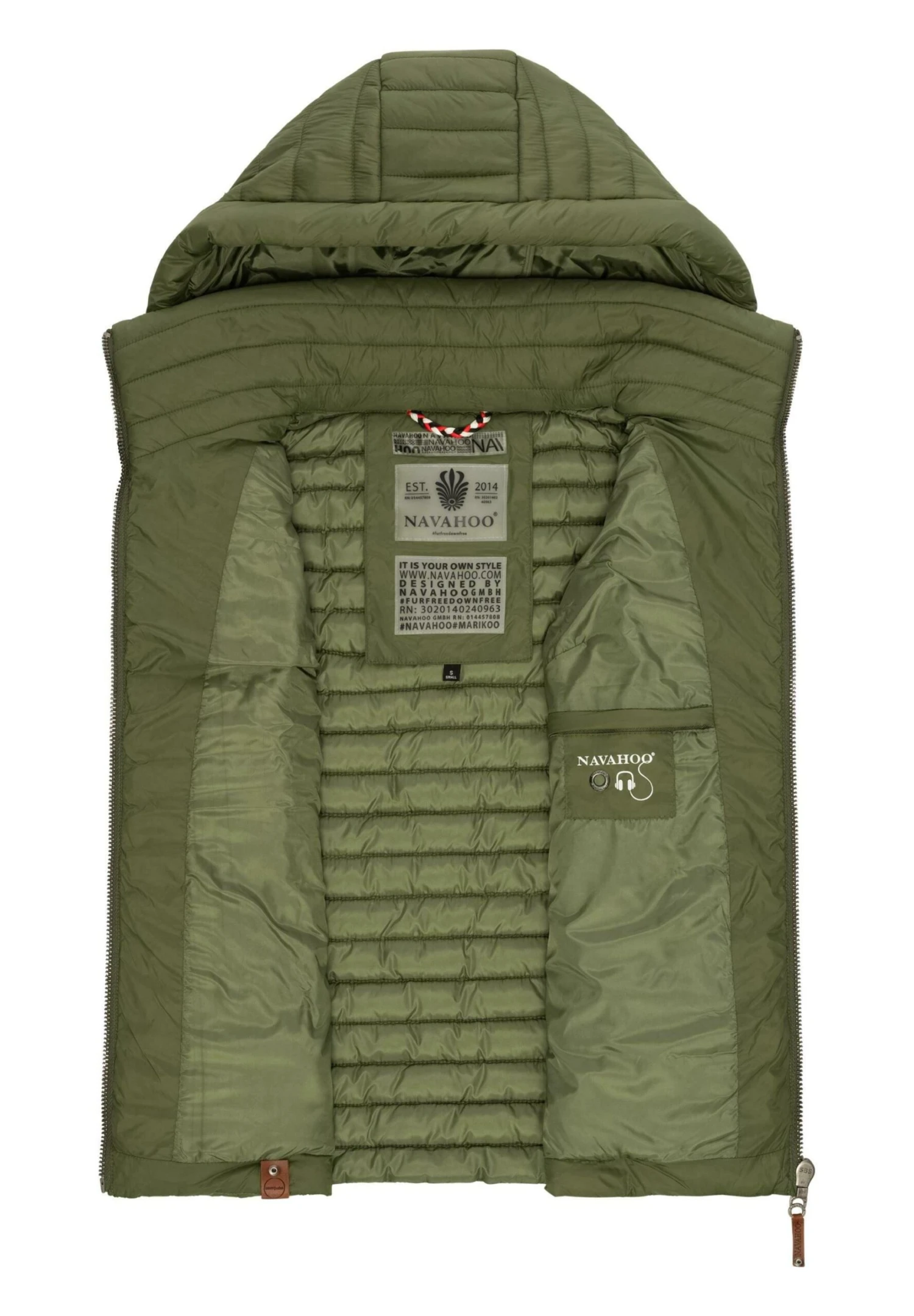 Navahoo Shadaa - Bodywarmer - Dusty Olive 5 Navahoo Shadaa - Bodywarmer - Dusty Olive - Afbeelding 5