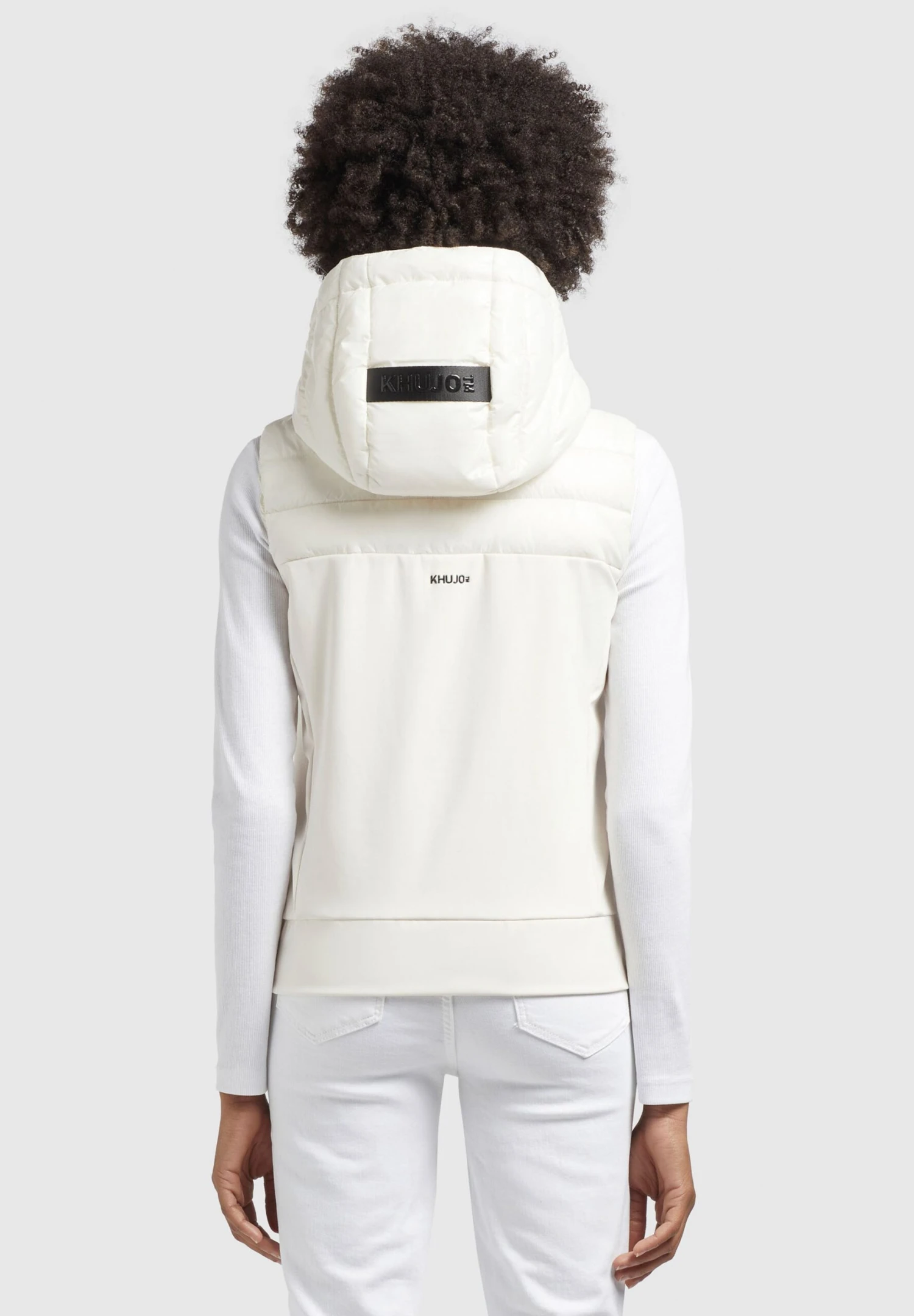 Khujo Fabia Shiny - Bodywarmer - Weiß 3 Khujo Fabia Shiny - Bodywarmer - Weiß - Afbeelding 3