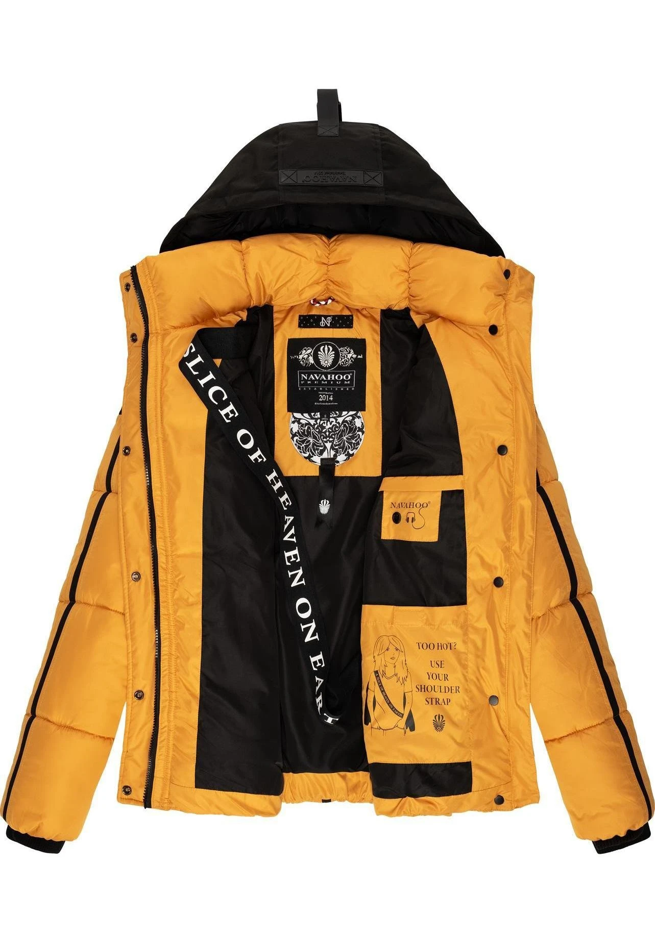 Navahoo Sarafina - Winterjas - Dark Yellow 5 Navahoo Sarafina - Winterjas - Dark Yellow - Afbeelding 5