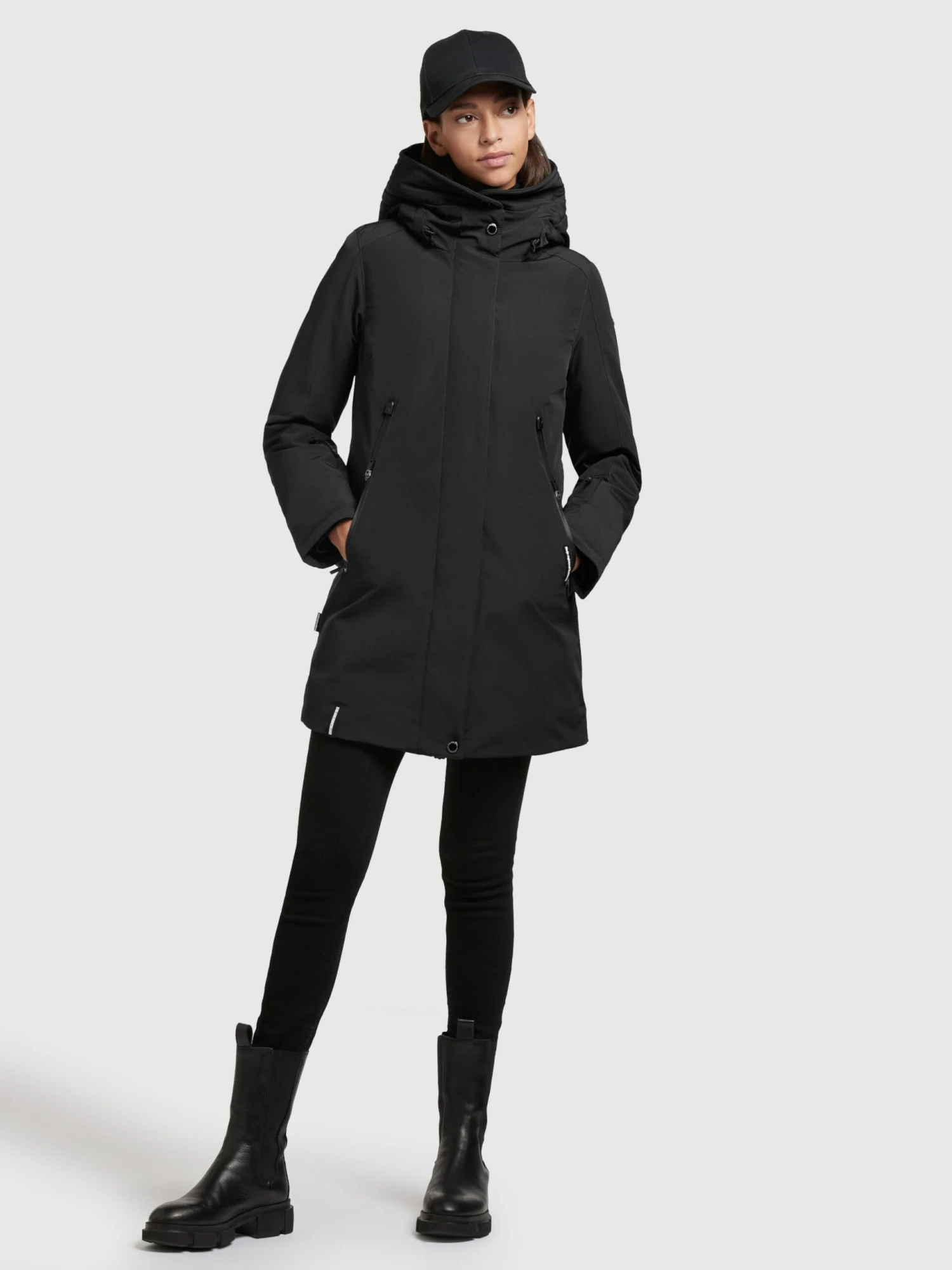 Khujo Winterjassen Winterjas Viona 3 Dames Zwart 3 Khujo Winterjassen Winterjas Viona 3 Dames Zwart - Afbeelding 3
