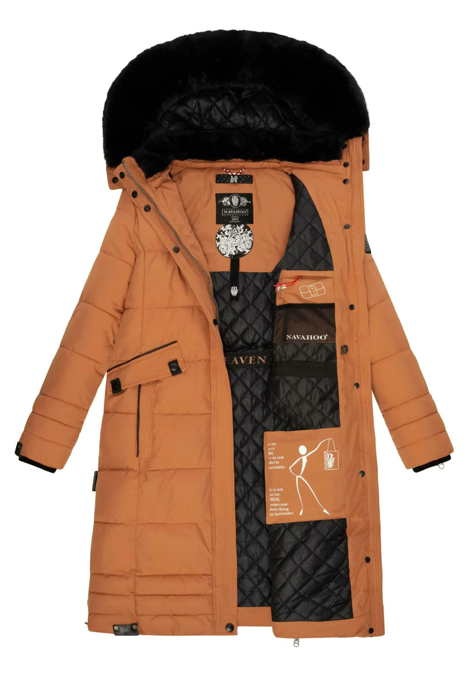 Navahoo Fahmiyaa - Winterjas - Rusty Cinnamon 7 Navahoo Fahmiyaa - Winterjas - Rusty Cinnamon - Afbeelding 7