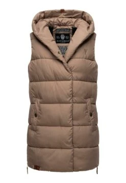 Navahoo Madilynaa - Bodywarmer - Dark Taupe -Winterjas Winkel 772fa361f8824c45abec35ea9609933e