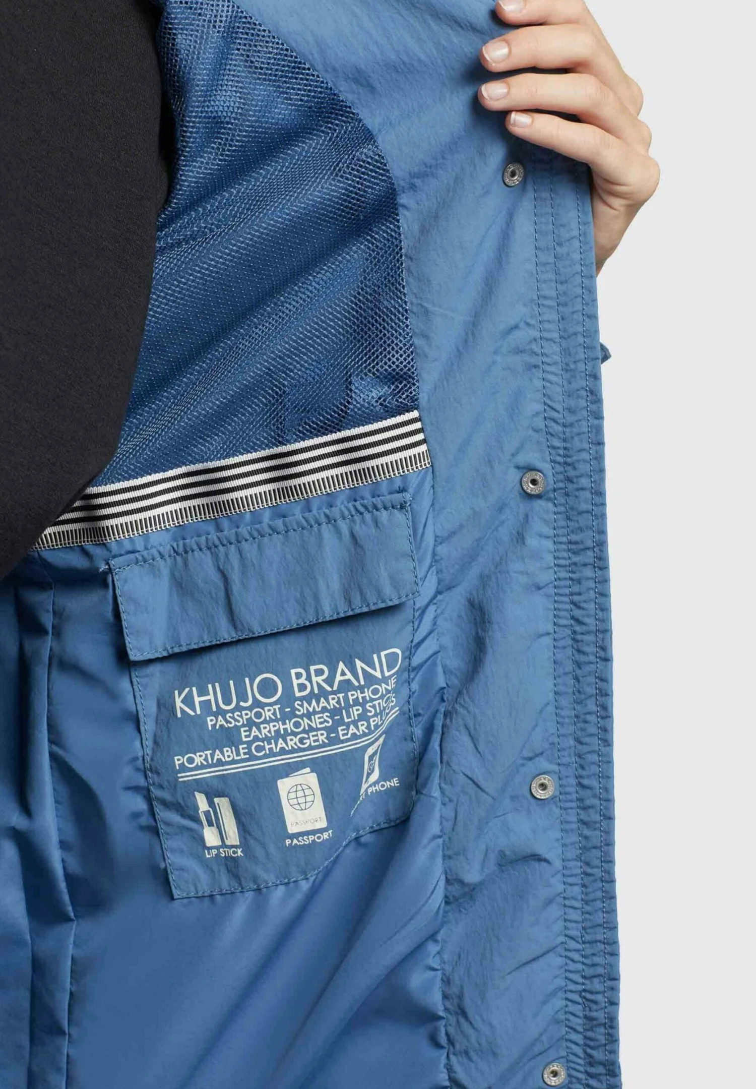 Khujo Adda - Halflange Jas - Blau 4 Khujo Adda - Halflange Jas - Blau - Afbeelding 4