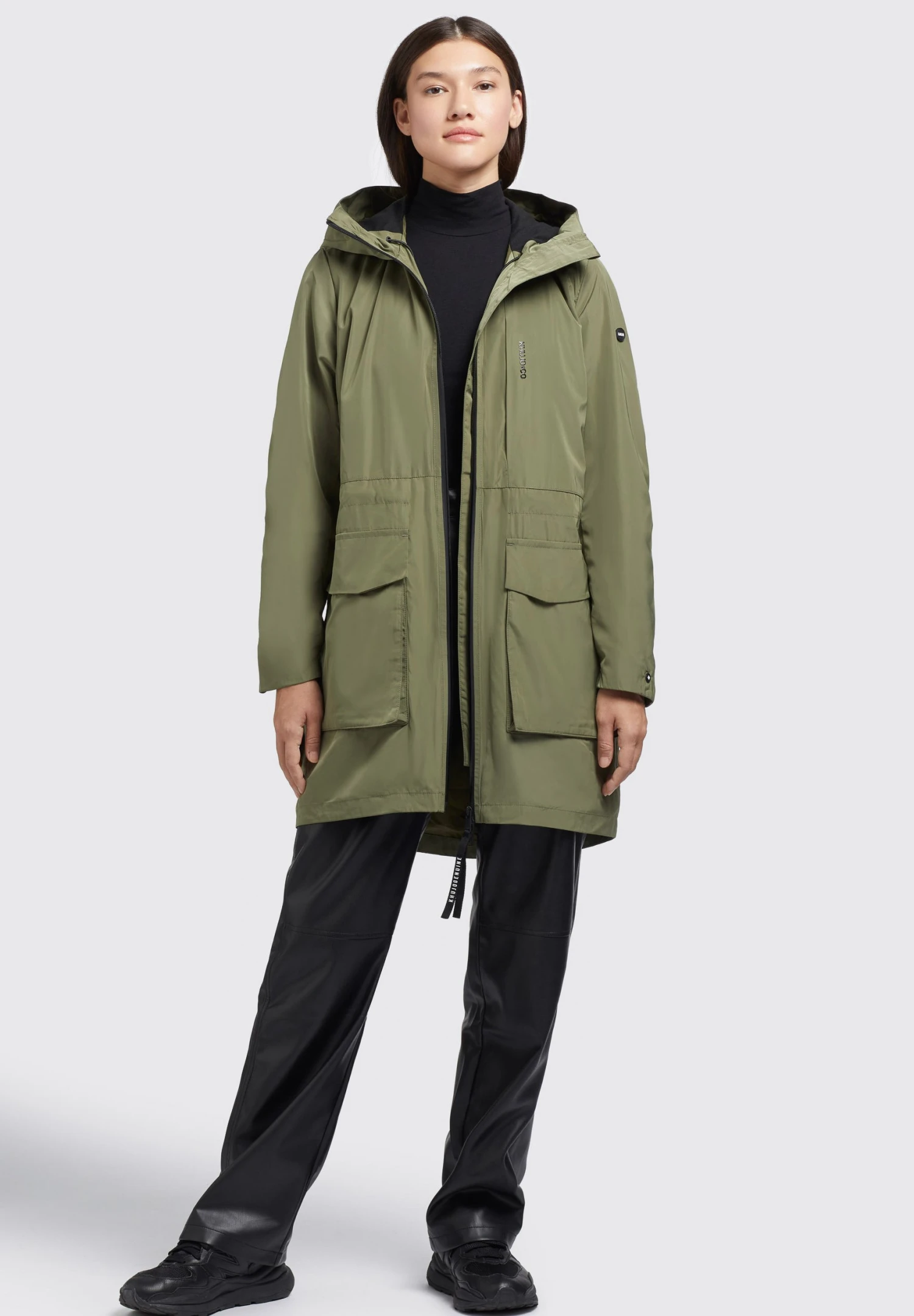 Khujo Mantel Ging - Halflange Jas - Olivgrün 2 Khujo Mantel Ging - Halflange Jas - Olivgrün - Afbeelding 2