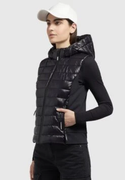 Khujo Fabia Shiny - Bodywarmer - Schwarz -Winterjas Winkel 7dc8a0662c9d45f7bccb499cdbe62936