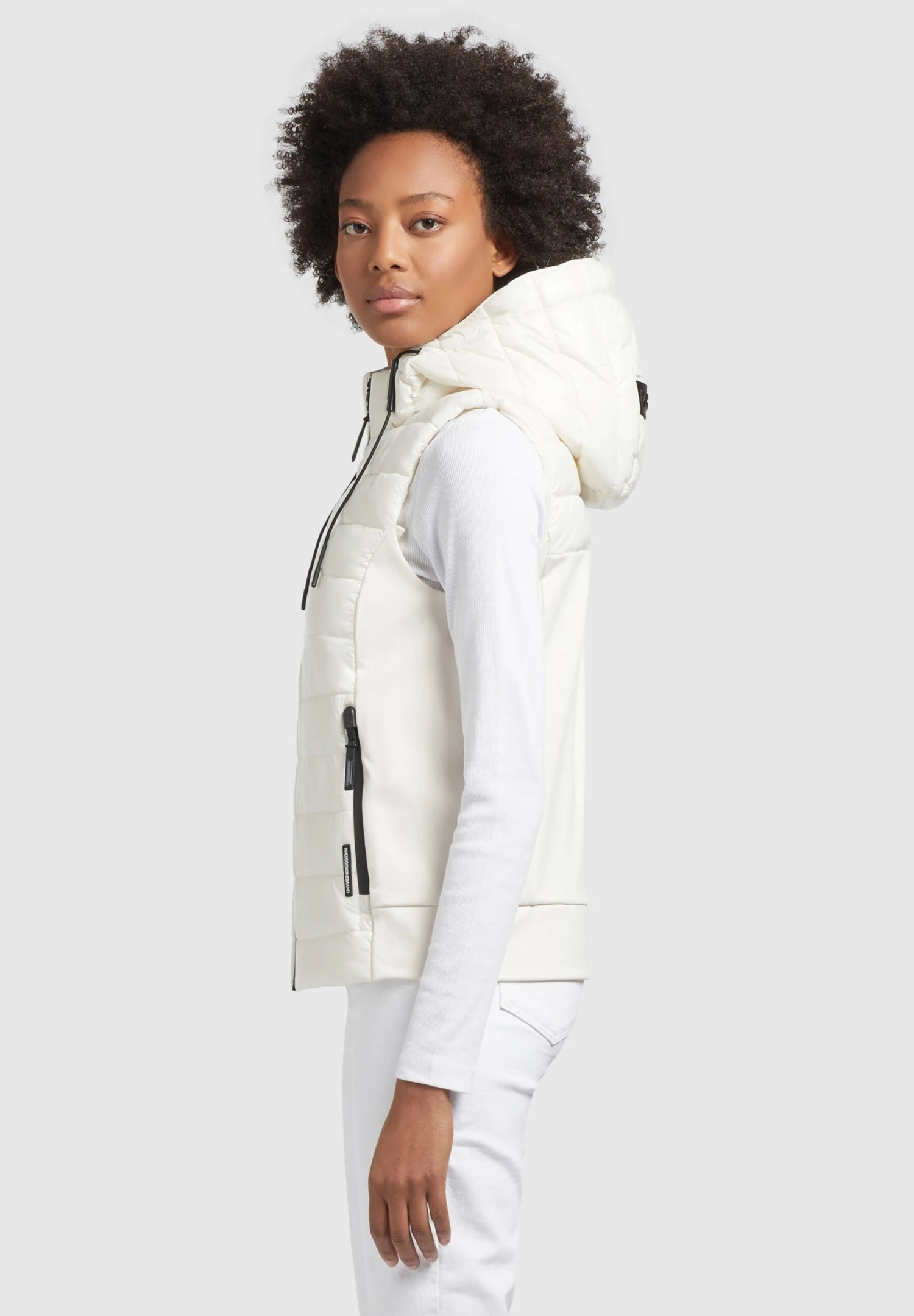 Khujo Fabia Shiny - Bodywarmer - Weiß 4 Khujo Fabia Shiny - Bodywarmer - Weiß - Afbeelding 4