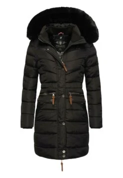 Navahoo Paula - Winterjas - Black With Black Fur