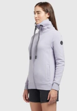 Khujo Tosta - Sweater Met Rits - Flieder -Winterjas Winkel 8d5be84698fd4eab901507e66abff0d4