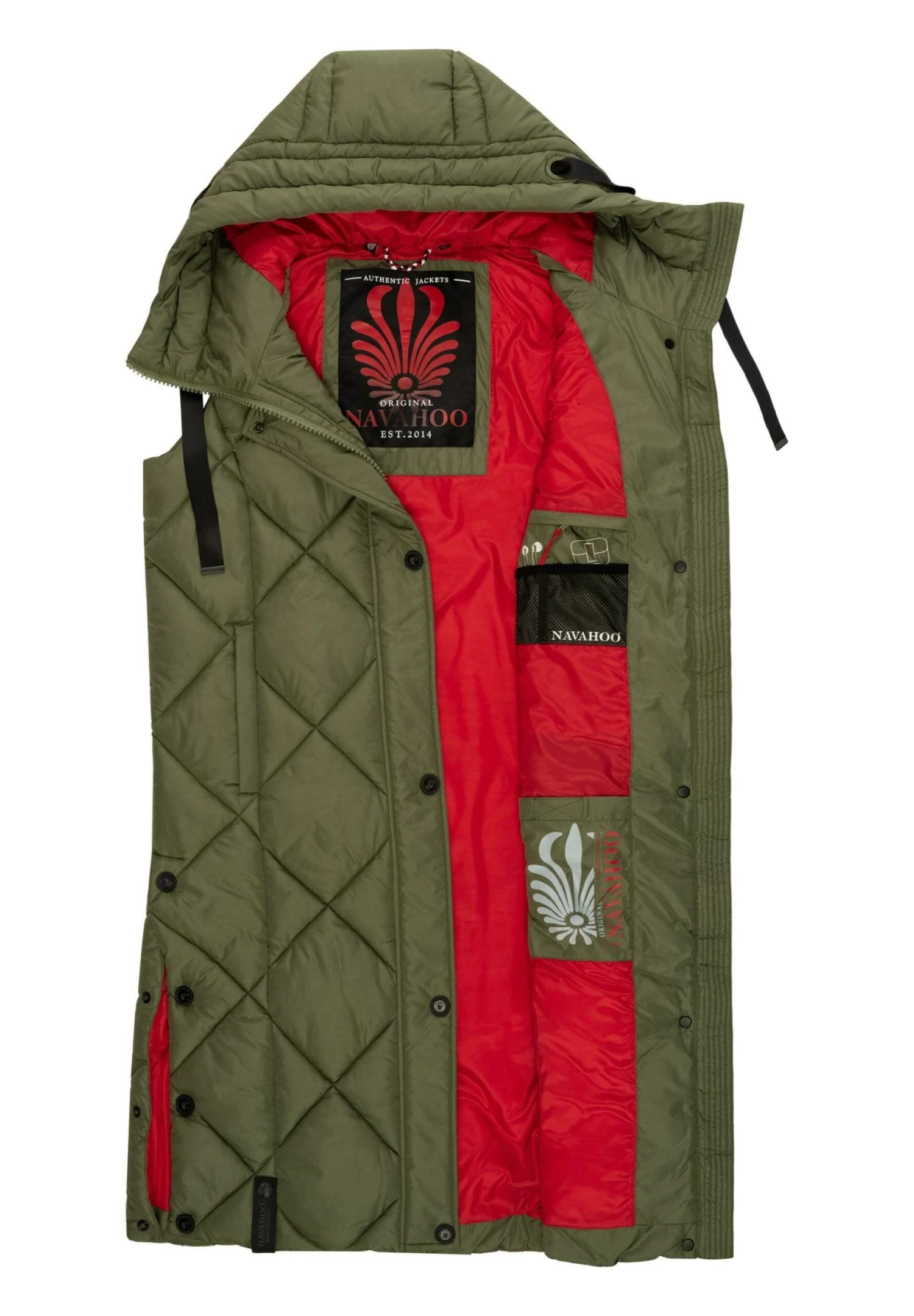 Navahoo Schnuckel - Bodywarmer - Olive 3 Navahoo Schnuckel - Bodywarmer - Olive - Afbeelding 3