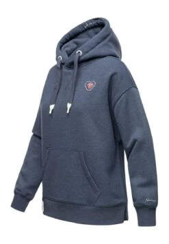 Navahoo Hoodie - Dusty Blue Melange -Winterjas Winkel 930211841a4f4ab39fa98a487329e869
