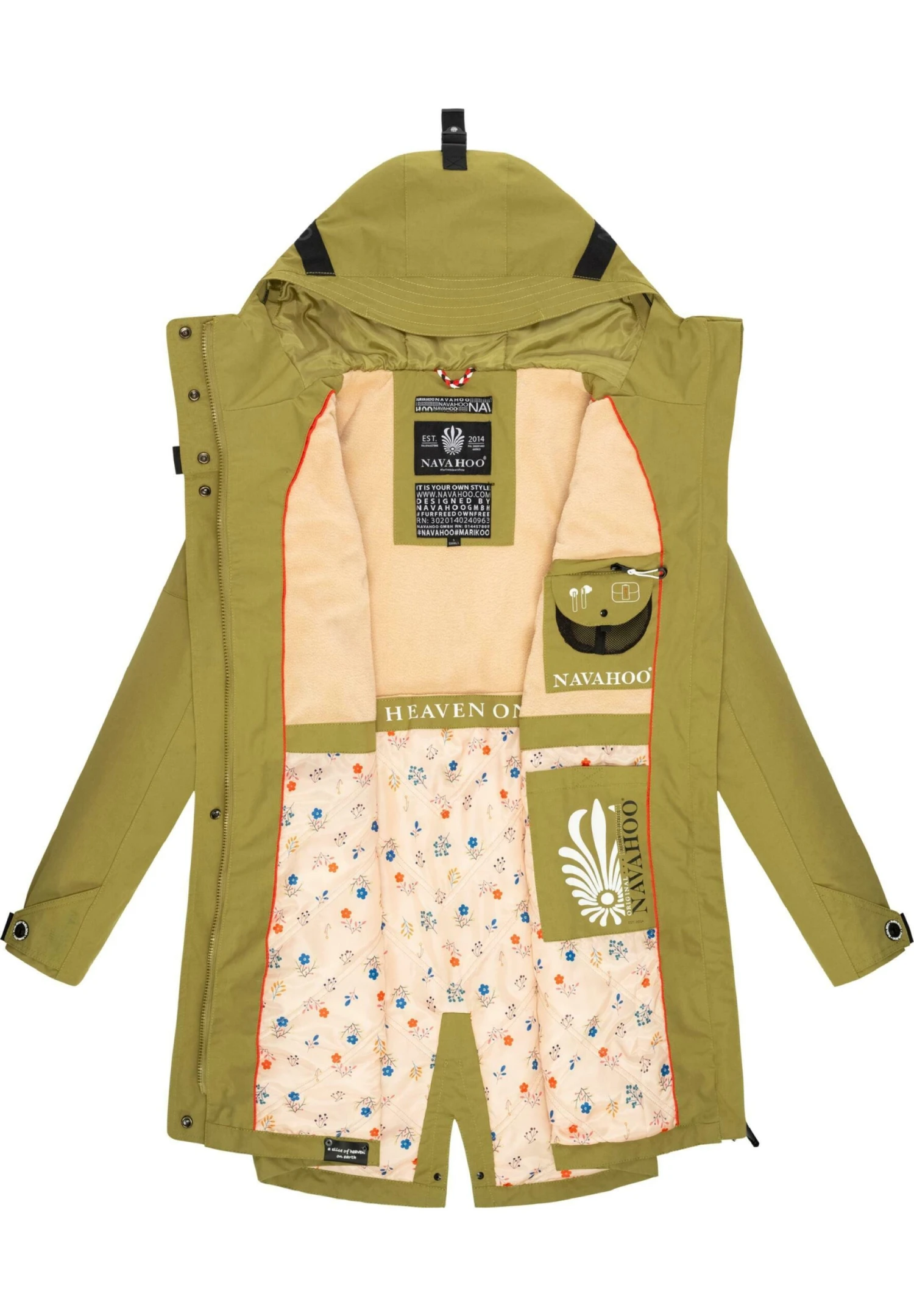 Navahoo Winterjas - Moss Green 4 Navahoo Winterjas - Moss Green - Afbeelding 4