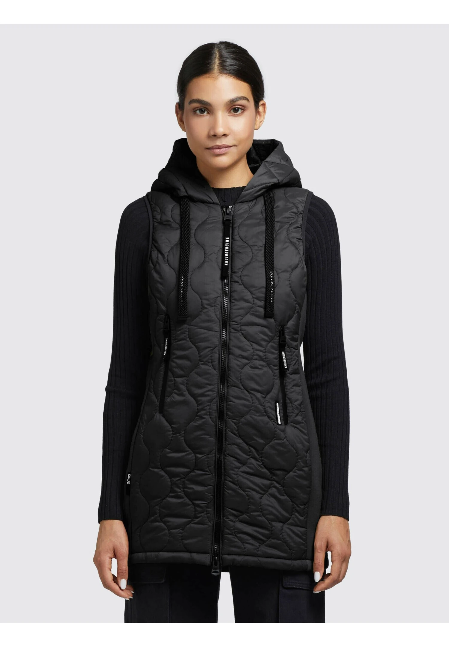Khujo Malin - Bodywarmer - Schwarz 1 Khujo Malin - Bodywarmer - Schwarz
