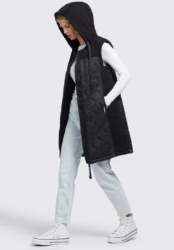 Khujo Fonda - Bodywarmer - Schwarz -Winterjas Winkel 99a22a248ae94deeb00d90ac004fa0a9