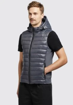 Khujo Wemo Shiny - Bodywarmer - Grau -Winterjas Winkel 9b543eeefbf7473895764e54db8ff74a scaled