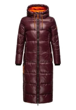 Navahoo Schmuseengel - Winterjas - Dark Red Melange