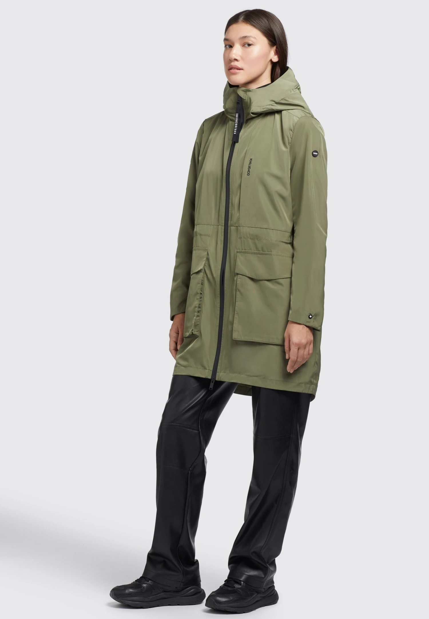 Khujo Mantel Ging - Halflange Jas - Olivgrün 7 Khujo Mantel Ging - Halflange Jas - Olivgrün - Afbeelding 7