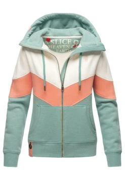 Navahoo Sweater Met Rits - Dusty Mint Melange -Winterjas Winkel a0da9fdc3dc8451f9382d6e1ee342d05