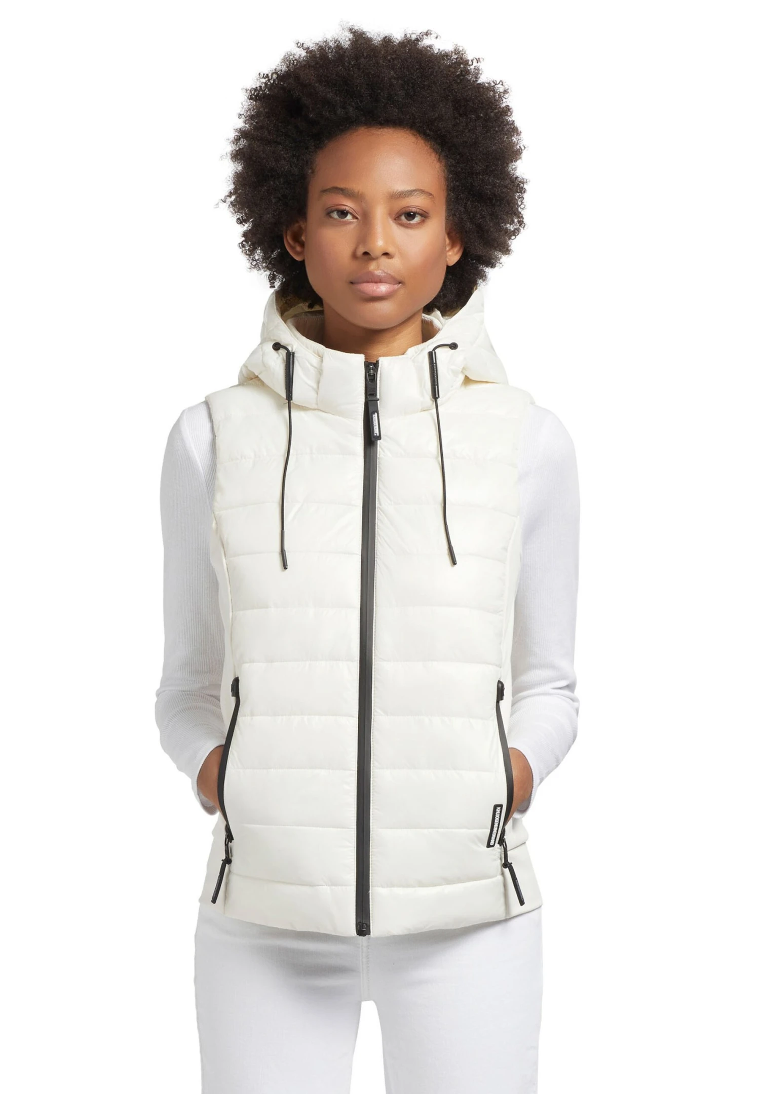 Khujo Fabia Shiny - Bodywarmer - Weiß 8 Khujo Fabia Shiny - Bodywarmer - Weiß - Afbeelding 8