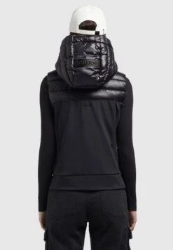 Khujo Fabia Shiny - Bodywarmer - Schwarz -Winterjas Winkel a9fdf14a528b46ffb516f344c545c38c