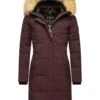 Navahoo Halina - Winterjas - Dark Red Melange