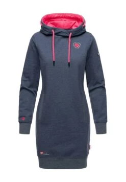 Navahoo Jurk - Dusty Blue Melange -Winterjas Winkel ac72697bdca54227aff085630c3bac30