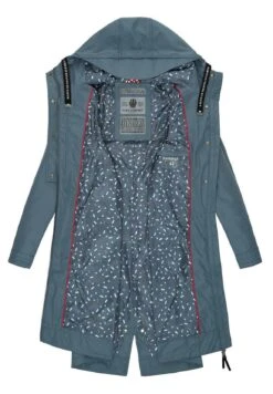 Navahoo Josinaa - Parka - Blue Melange -Winterjas Winkel afb8e2ec715548fba6a331538dad31f7