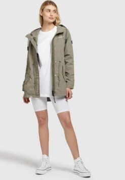 Khujo Caima - Parka - Graugrün -Winterjas Winkel afc99f77b2c84cf59f3003fab0256c7f scaled