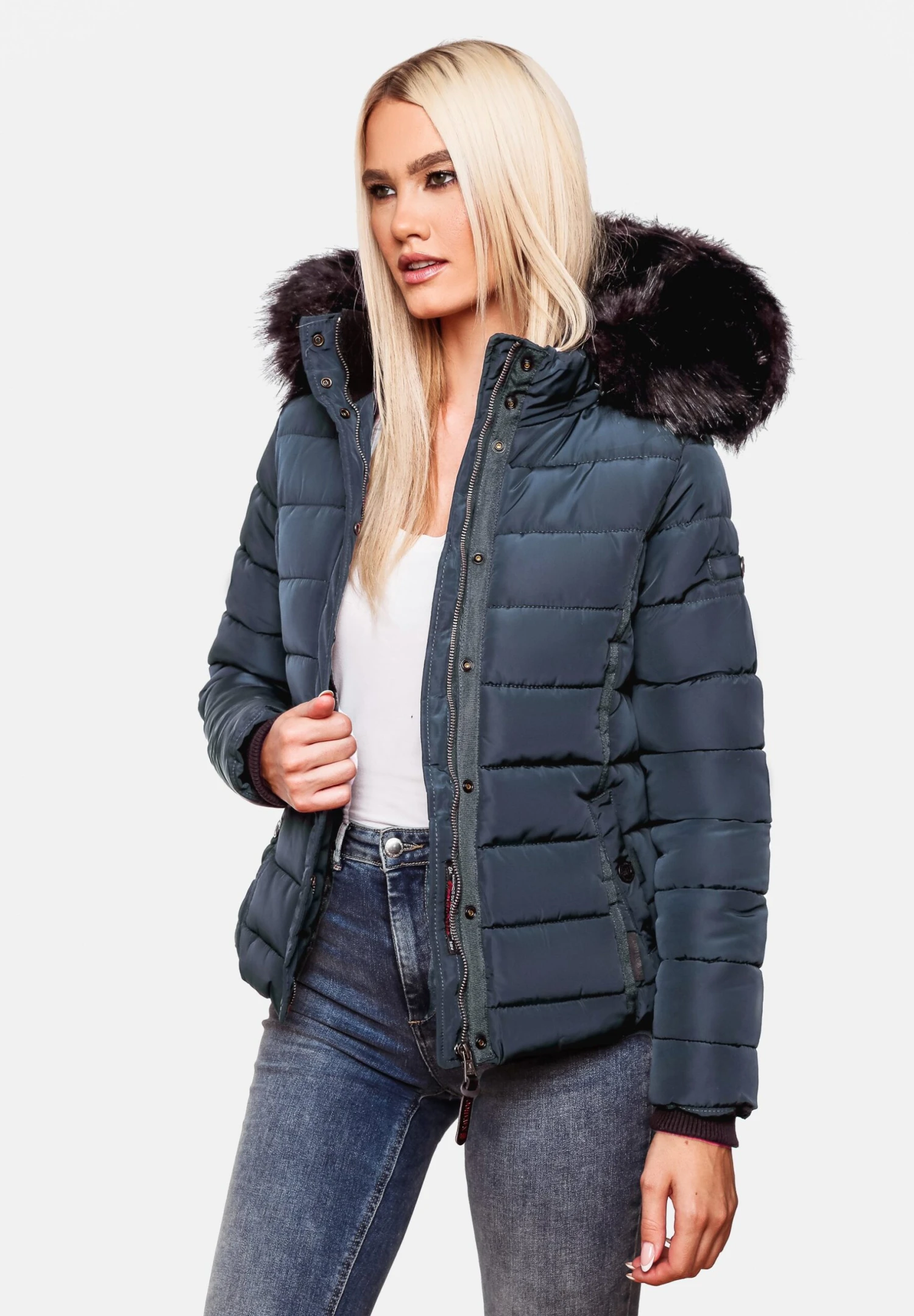 Navahoo Miamor - Winterjas - Blue 4 Navahoo Miamor - Winterjas - Blue - Afbeelding 4