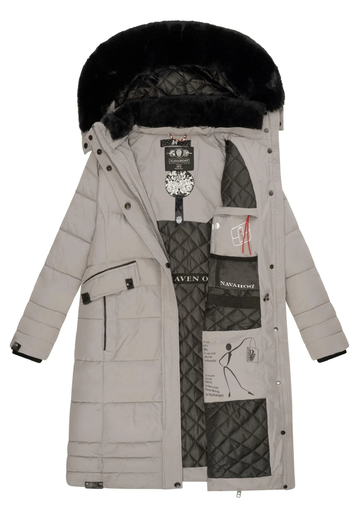 Navahoo Fahmiyaa - Winterjas - Zinc Grey 3 Navahoo Fahmiyaa - Winterjas - Zinc Grey - Afbeelding 3