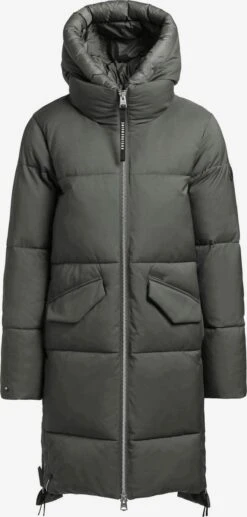 Khujo Wintermantels Wintermantel Aniva Dames Olijfgroen
