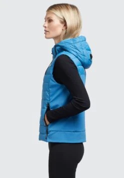 Khujo Fabia Matt - Bodywarmer - Blau 12 Khujo Fabia Matt - Bodywarmer - Blau -Winterjas Winkel bbb1cd77761841ca8d51d918e1d9575c