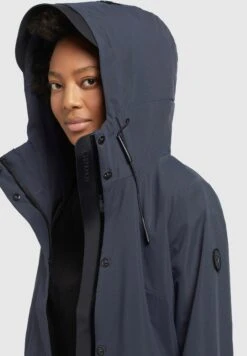 Khujo Izaf - Regenjas - Dunkelblau -Winterjas Winkel c554347307e5449087fa0b6411a889a0