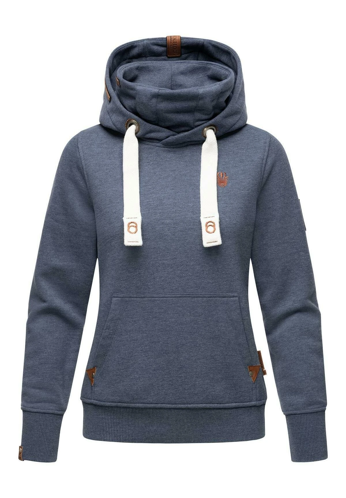 Navahoo Raniaa - Hoodie - Dusty Blue Melange 1 Navahoo Raniaa - Hoodie - Dusty Blue Melange