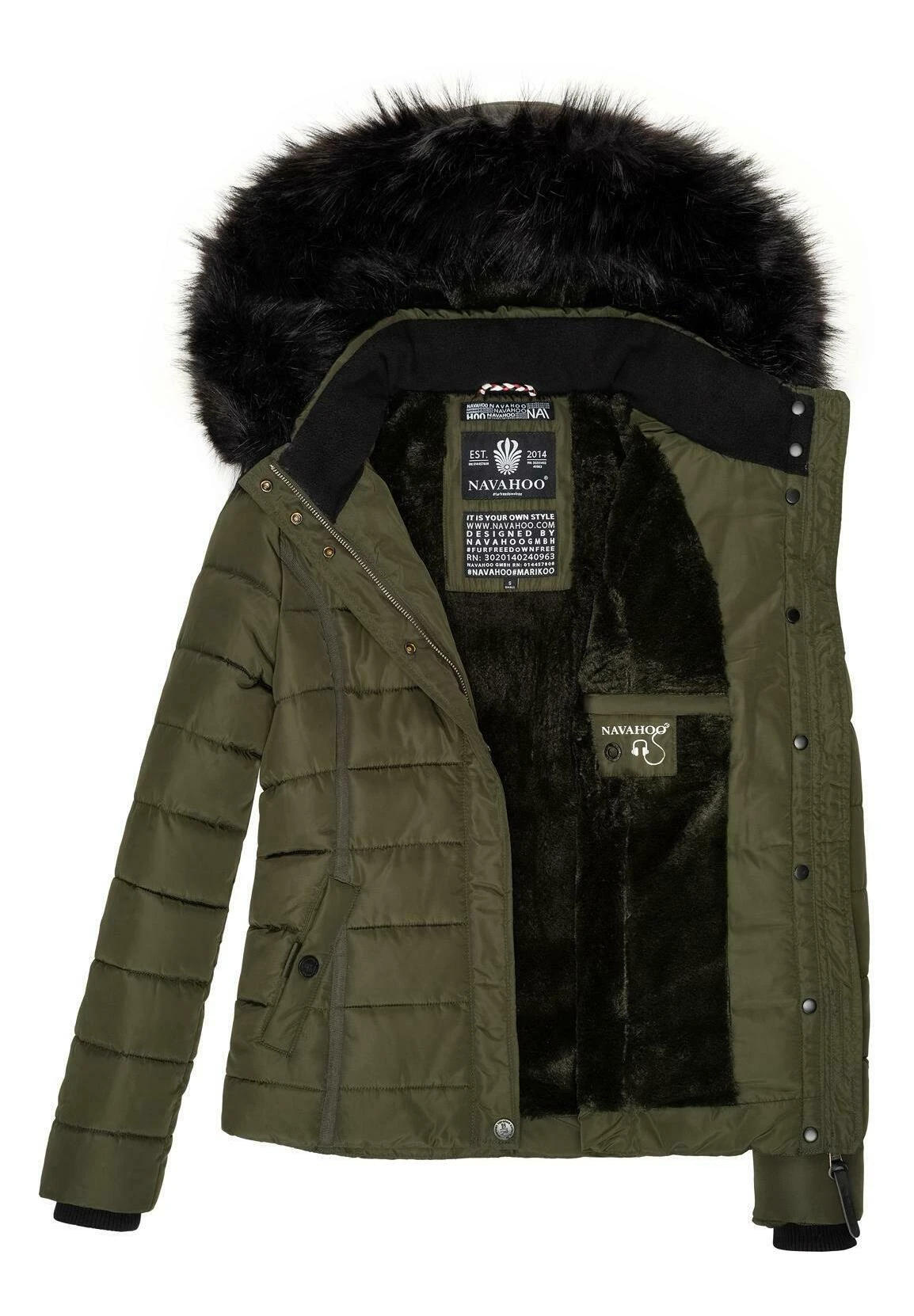 Navahoo Miamor - Winterjas - Olive 9 Navahoo Miamor - Winterjas - Olive - Afbeelding 9