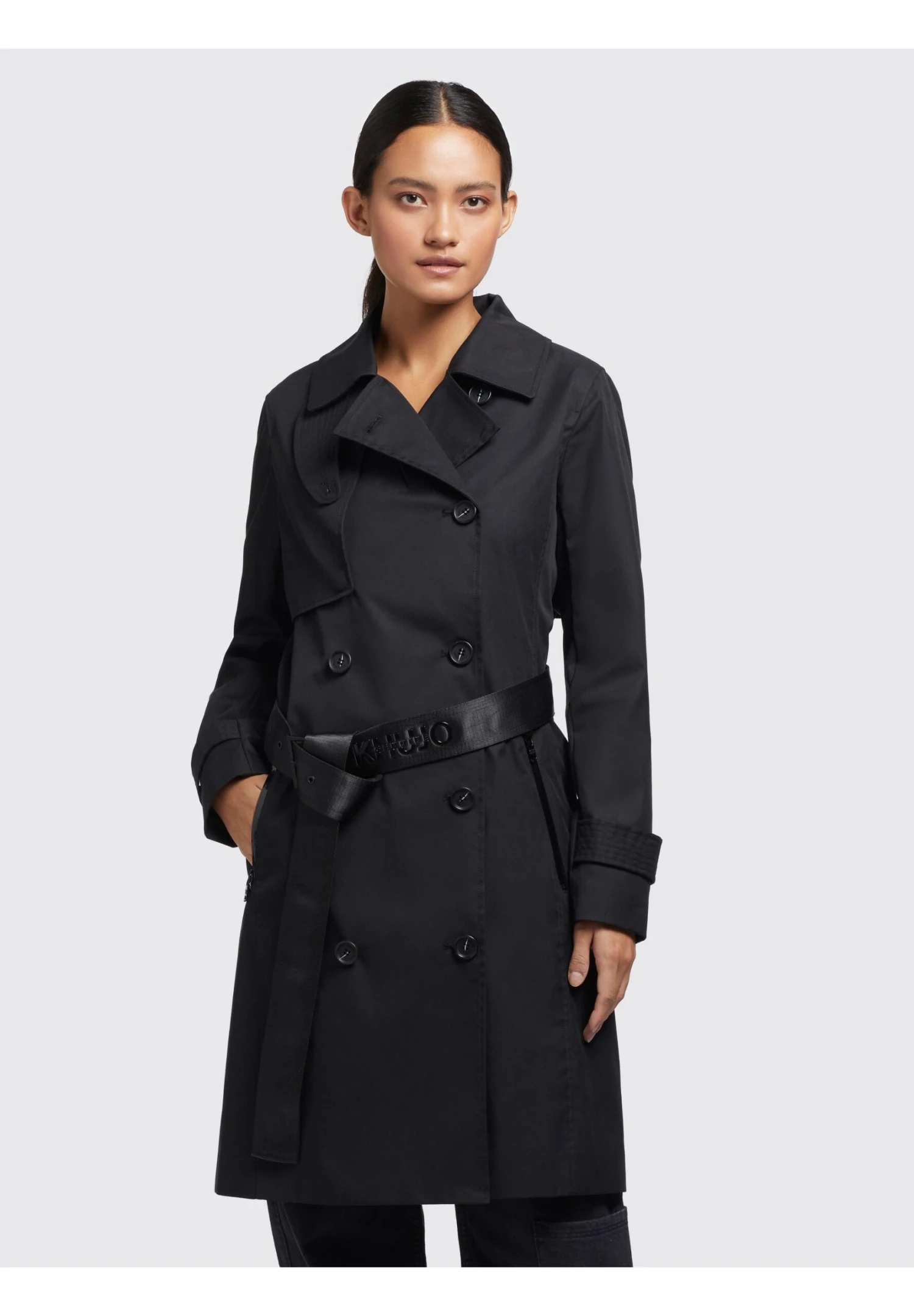 Khujo Trenchcoat - Schwarz 8 Khujo Trenchcoat - Schwarz - Afbeelding 8
