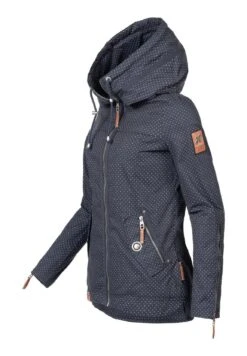 Navahoo Wekoo - Parka - Blau Dots -Winterjas Winkel ec25047858a54d60b816f4be16308d77