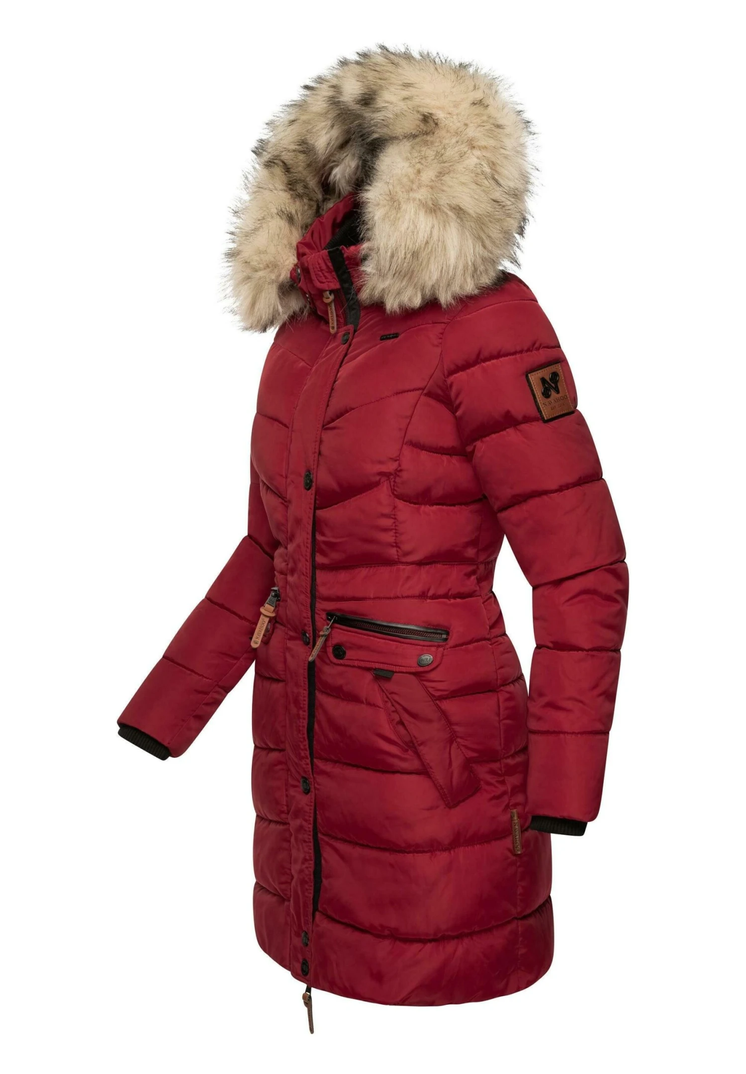 Navahoo Paula - Winterjas - Blood Red 2 Navahoo Paula - Winterjas - Blood Red - Afbeelding 2
